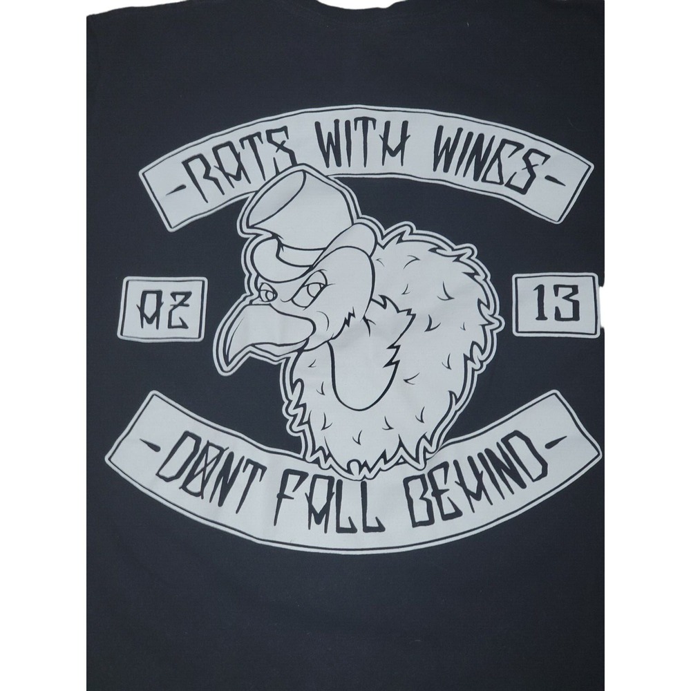 Rats with Wings Womens Punk AZ 2013 Show‎ Tour Concert Black T Shirt Sz Small
